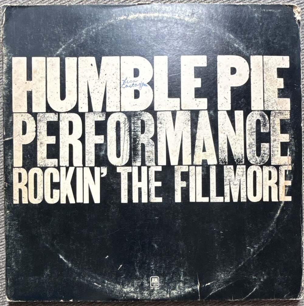 VG+:Humble Pie Performance Rockin' The Fillmore Vinyl (one LP missing)